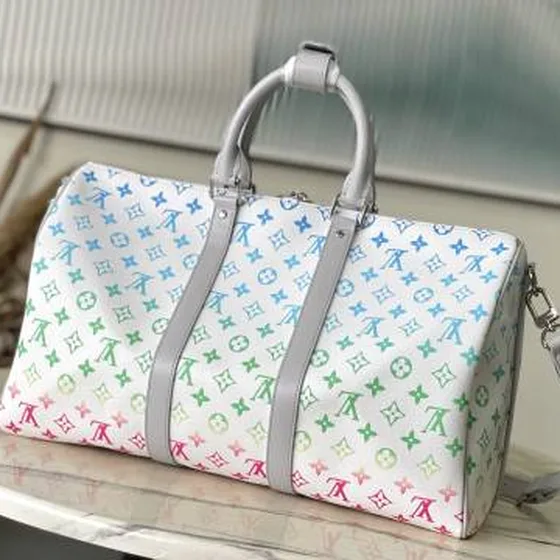 Louis Vuitton Keepall Hvid Mønster travel