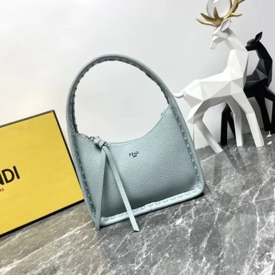Fendi Fendessence Mini Hobo Bag Light Blue Hobo