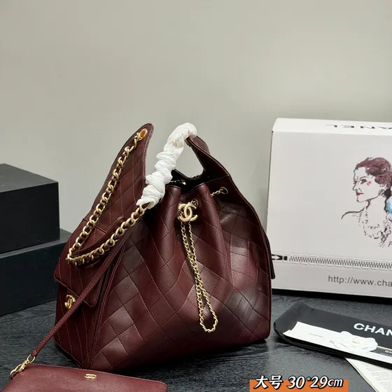Chanel 25 Bag Wit 30*29cm Hobo