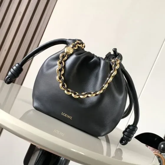 Loewe Flamenco Purse Black Shoulder Bag