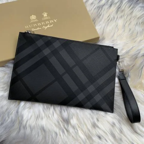 Burberry briefcase Black Check 30x19 5cm everyday