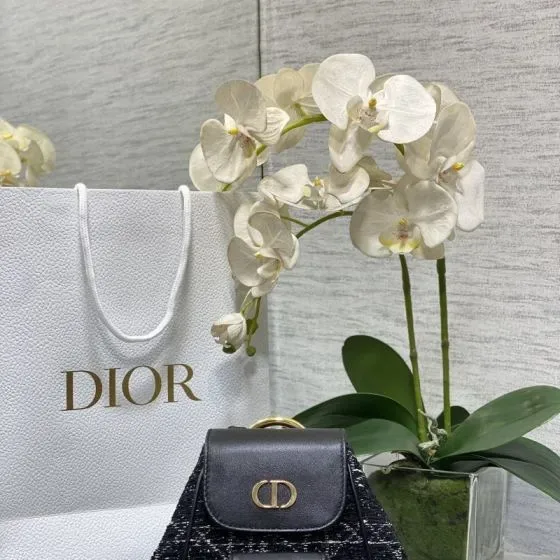 Dior Medium Lady Dior Sort Tophåndtag