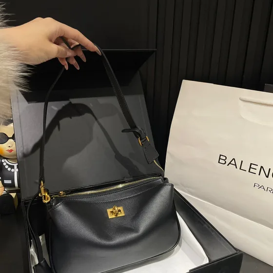 Balenciaga Rodeo Mini Hobo Shoulder Bag Black Shoulder Bag