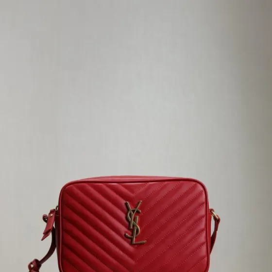 YSL Lou Camera Bag Red Crossbody