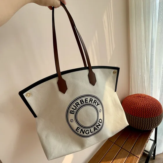Burberry Society Bolsa tote Natural / Tan Bolsa tote
