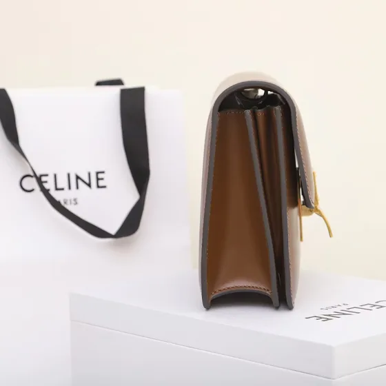 Celine Classic Box Coklat Shoulder Bag