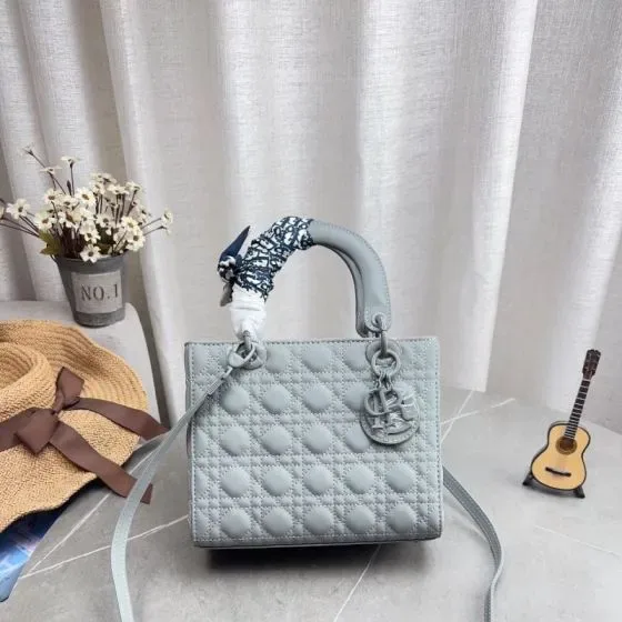 Dior Lady Dior Gray Tophåndtag