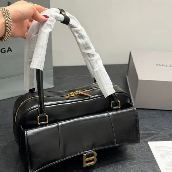 Balenciaga Editor Small Top Handle Bag Black Top Handle