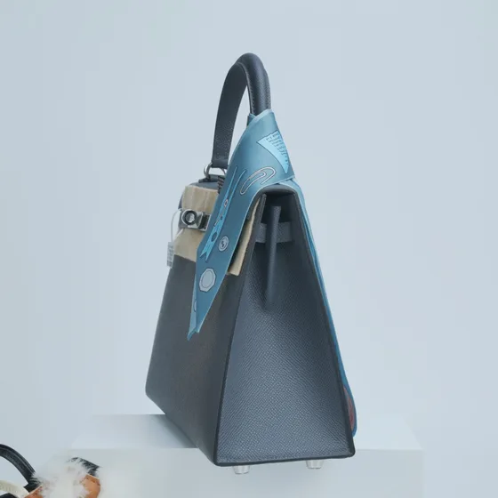 Hermes Kelly Gray Tophåndtag