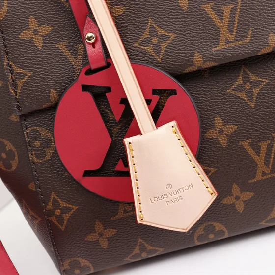 Louis Vuitton Cluny Коричневый/Красный Верхняя ручка