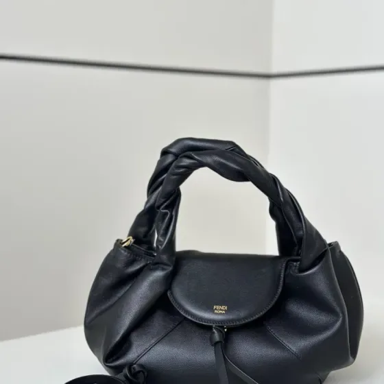 Fendi Espresso Black Top Handle