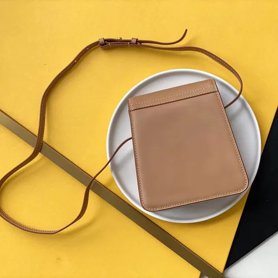 YSL Kaia North South Satchel Apricot Crossbody