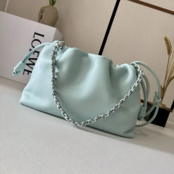 Loewe Flamenco Purse Light Blue Shoulder Bag