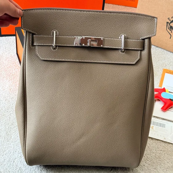 Hermes Kelly A Dos Etoupe Rygsæk