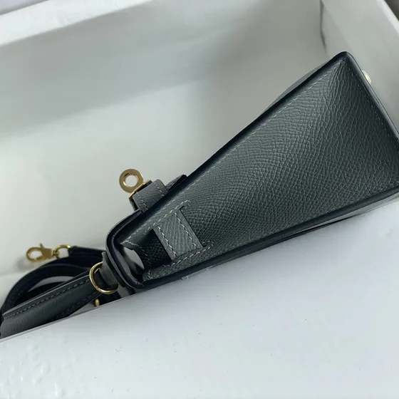 Hermes Kelly Mini Ii Vert Amande Top Handle