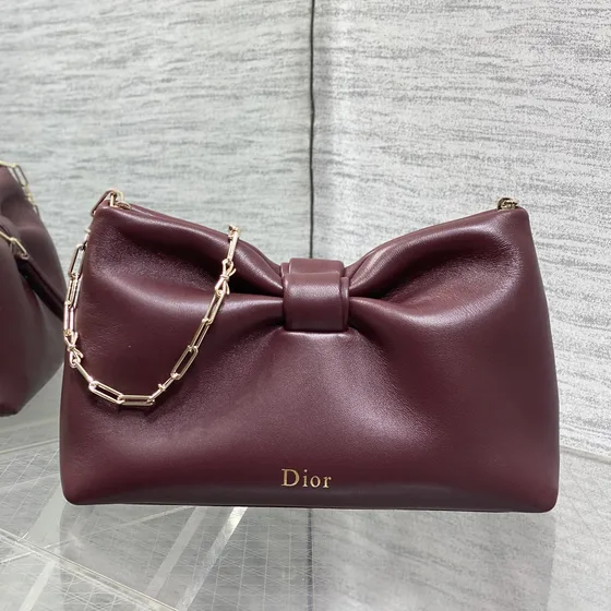 Dior Dior Lovely Portaoggetti With Chain Bordeaux Portaoggetti