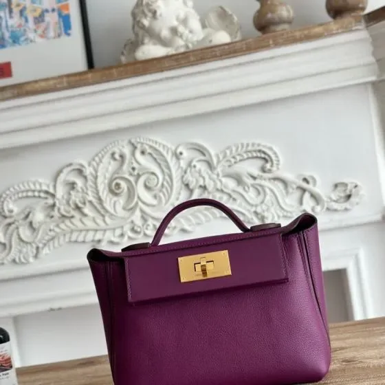 Hermes 24 24 Purple Top Handle