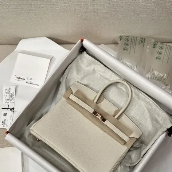 Hermes Birkin White Top Handle