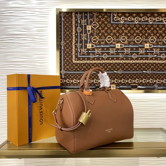 Louis Vuitton Speedy Bandouliere Brun Tophåndtak