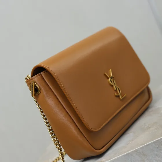 YSL Solferino Small Satchel Caramel Marrone Crossbody