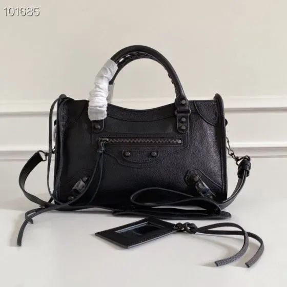Balenciaga City Black Top Handle
