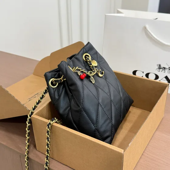 Coach Jade Bucket Bag (Tanabata Limited Edition) أسود Crossbody