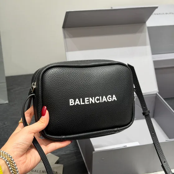 Balenciaga Camera Crossbody Bag Black Crossbody