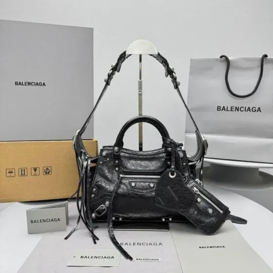 Balenciaga Le Cagole Small Black Shoulder Bag