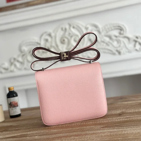 Hermes Constance Roze Crossbody