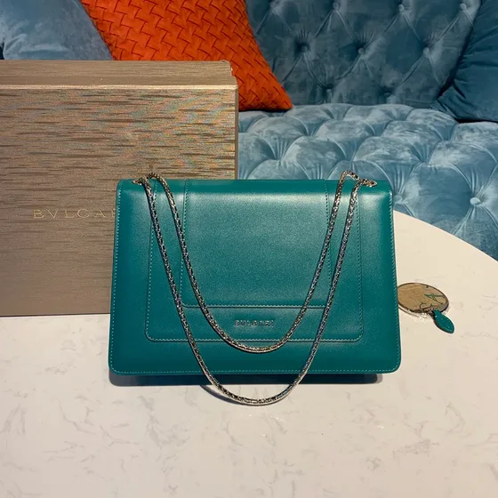 Bvlgari Serpenti Forever Сумка на плечо Teal Сумка на плечо