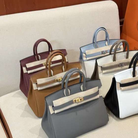 Hermes Birkin Fargerik Tophåndtak