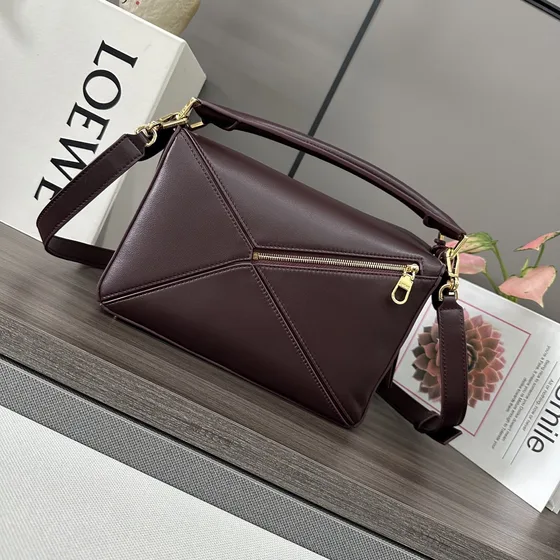 Loewe Puzzle Bag Bordeaux Anse supérieure