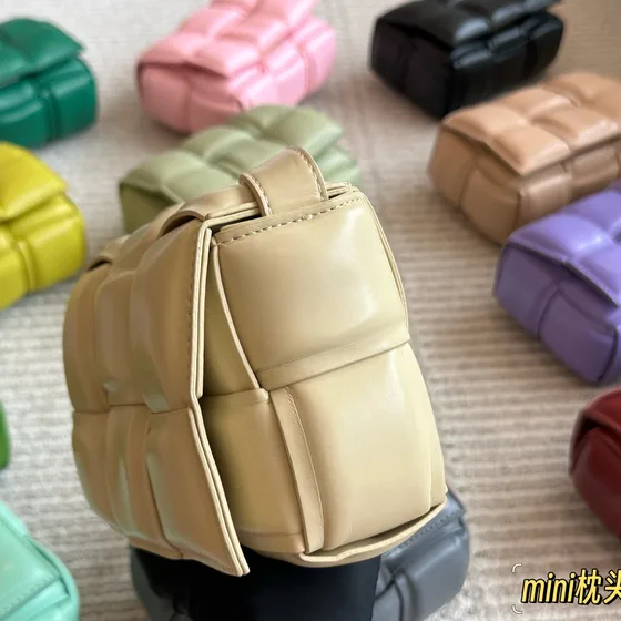 Bottega Veneta Cassette Mini Padded Beige Crossbody