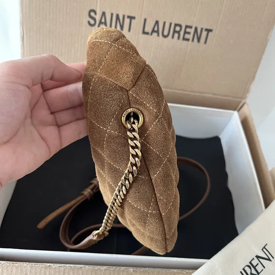 YSL Icarino Mini 871329 Marron 19*12*5cm Hobo