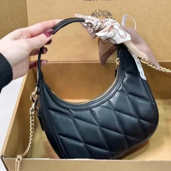 Coach Carmen Mini Crossbody Black Hobo