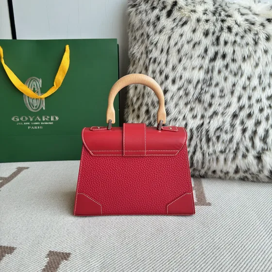 Goyard Sa gon Pm Red Top Handle