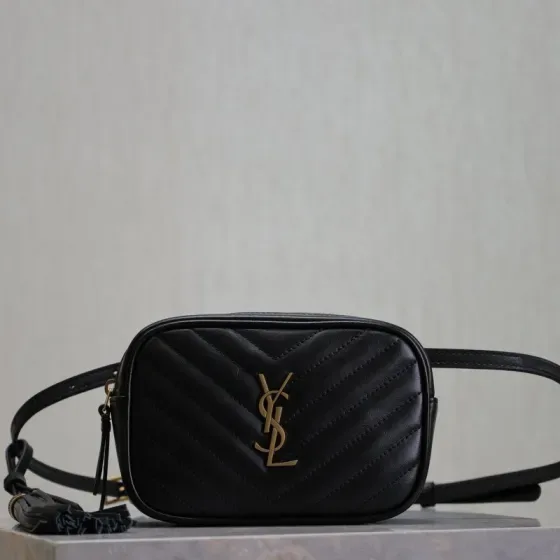 YSL Lou Belt Bag Black Belt Bag