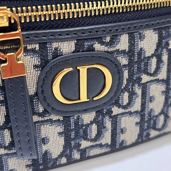 Dior 30 Montaigne Mini Vanity Case Bege And Azul Alça superior