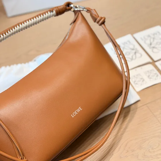 Loewe Small Cubi Crosstaske Brun Crossbody