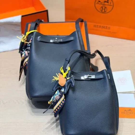 Hermes So Kelly Dark Blue Shoulder Bag