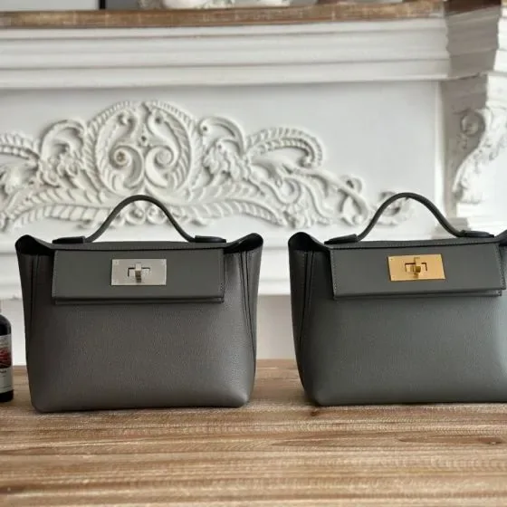 Hermes 24 24 Gray Top Handle