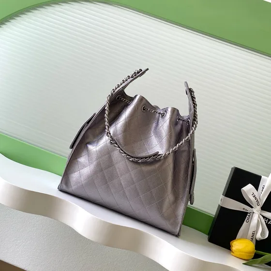 Chanel 25 Bag Gümüş Omuz çantası