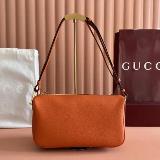 Gucci Gg Small Messenger Bag Orange Crossbody