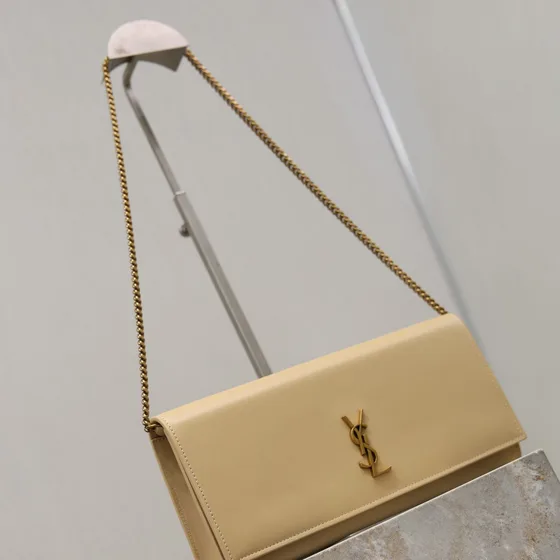 YSL Cassandre Cüzdan On Chain Bej Woc