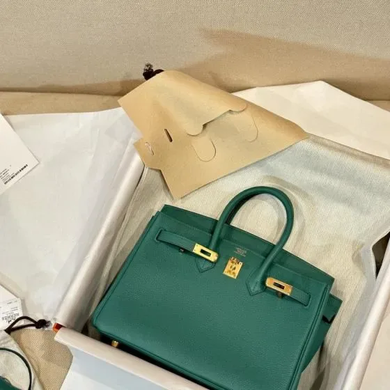 Hermes Birkin Green Top Handle