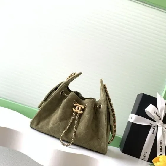 Chanel Chanel 25 Small Handbag Olive Green Shoulder Bag