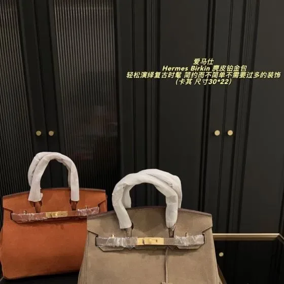 Hermes Birkin Khaki 30 22cm Top Handle