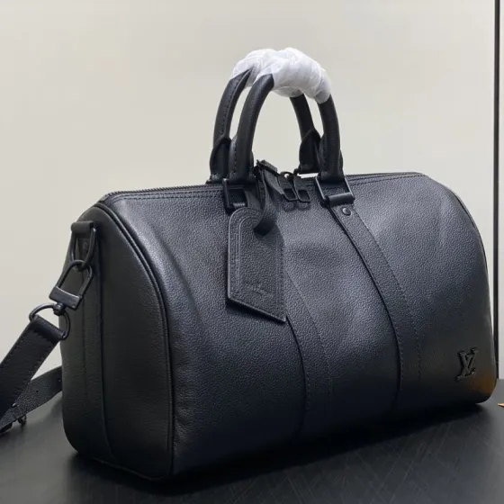 Louis Vuitton Keepall Bandouli re 35 Black 35 travel