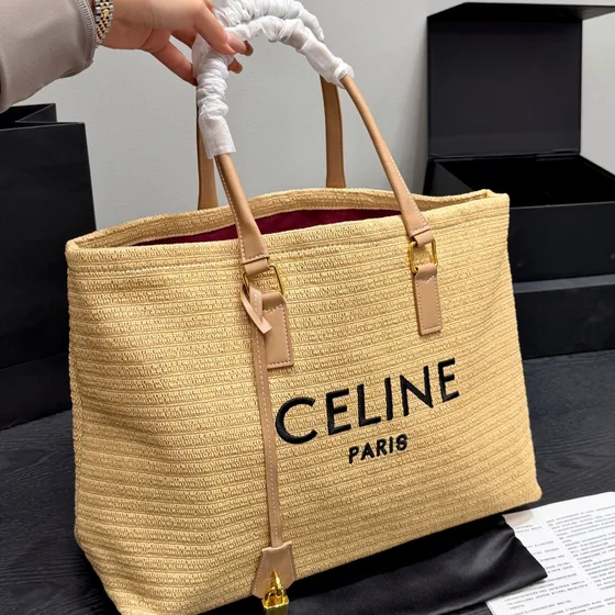 Celine Cabas Thais Beige Tote Bag