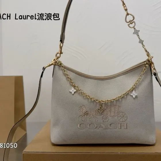 Coach Laurel Beige Hobo
